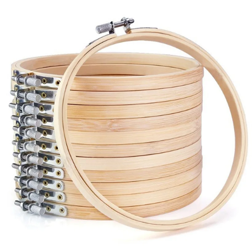 

10 шт./набор, деревянные кольца для вышивки, 10-30 см