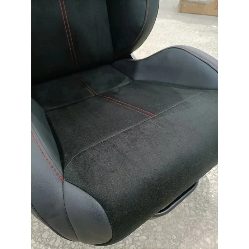 High Quality Cushion Unit, JIABEIR 1039R Universal Bucket Racing Style, Fiberglass Carbon Fiber, Adjustable Leather Suede, Inter
