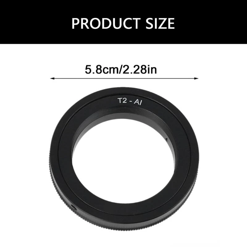 Bộ chuyển đổi ống kính kim loại T2 Camera gắn cho chim xem tùy chọn