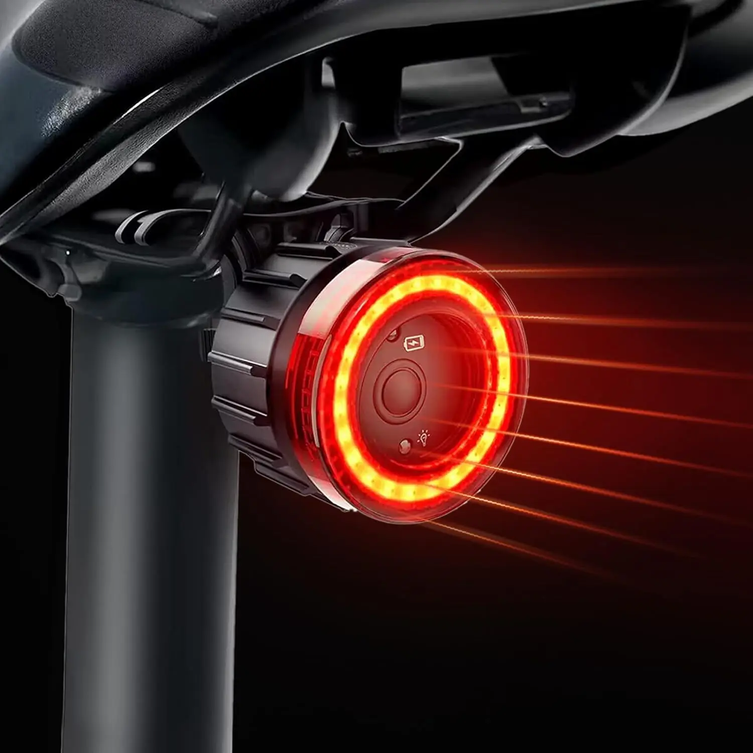 Upgraded Bicycle Smart Auto Brake Sensing Light Waterproof LED Charging Cycling Taillight Bike Rear Light Warn Bicycle Taillight