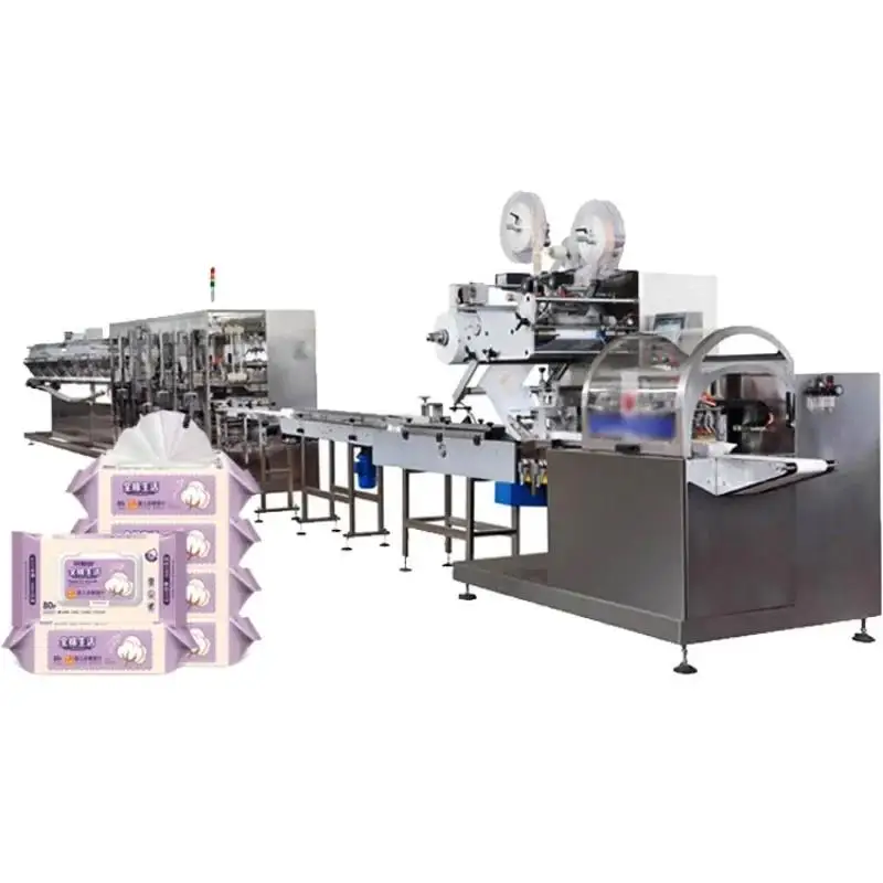 YG Automatic Single Use Sachet Pressed Wet Tissu Pack Machine Machinery Wipes Packing Machine