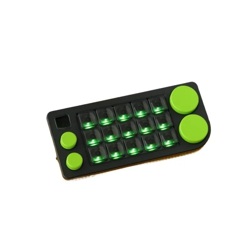 

Aluminum alloy 4 knob PS/PR custom programmable mechanical keyboard workbench KB15-01