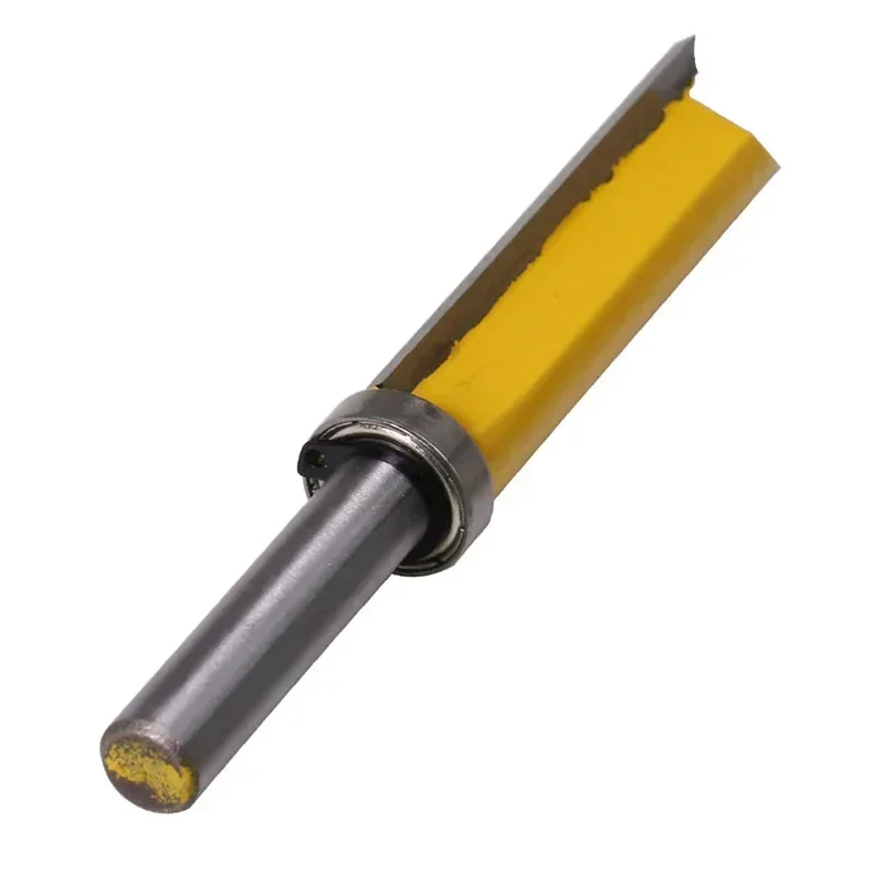 1PC 8mm Schaft Vorlage Trim Scharnier Stemmen Router Bit Gerade ende mühle trimmer reinigung bündig trim Zapfen Cutter für Holzbearbeitung