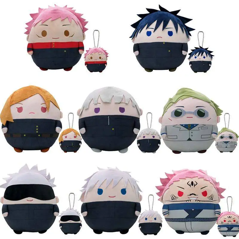 Gefüllte Jujutsu Kaisen Anime Plüschkissen-Anhänger Spielzeuge Gojo Satoru Tadori Yuuji Nanami Kento Ryoumen Sukuna Sammlerstücke Geschenke – Detail 1