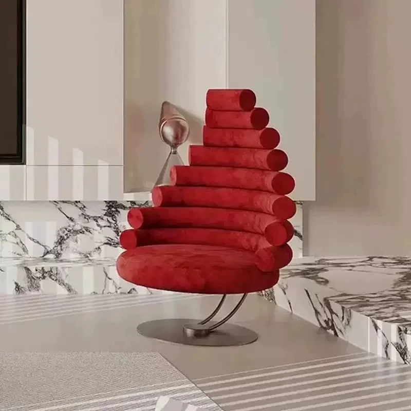 FRP special-shaped multi-layer pipe strip splicing leisure chair creative personality single chair