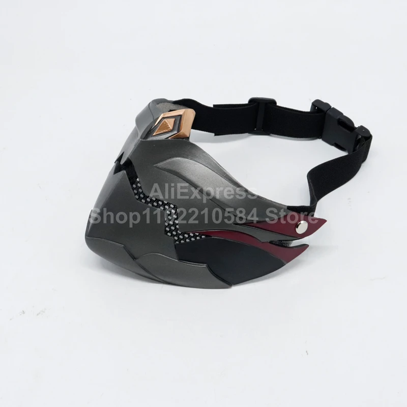 

Anime game Genshin Impact Mask Kuki Shinobu Cosplay Resin Adult Unisex Ninja Mask Halloween Accessories Prop Gift