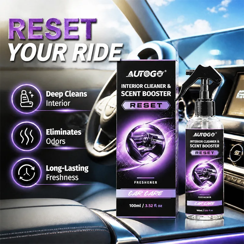 100ml Car Interior Cleaner Scent Booster Spray Plant‑Based Formula Odor Eliminator Long Lasting Fresh Fragrance For Auto Seats