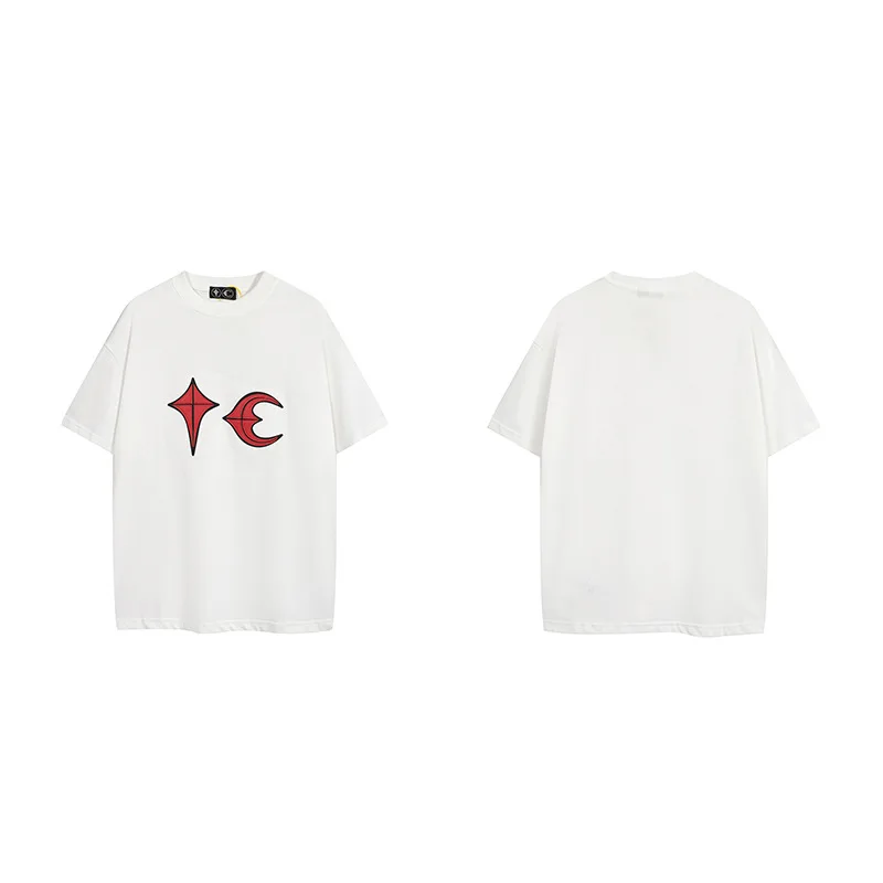 High Street Casual O-neck T-shirt Y2k Hip Pop High Quality Tops Printed Graphic Short Sleeve Tee