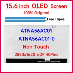 15.6 Inch OLED LCD Screen ATNA56AC01 ATNA56AC01-0 For ASUS K3502Z K6500Z M1503Q M3502R Display Matrix Panel eDP 40 Pins No-Touch