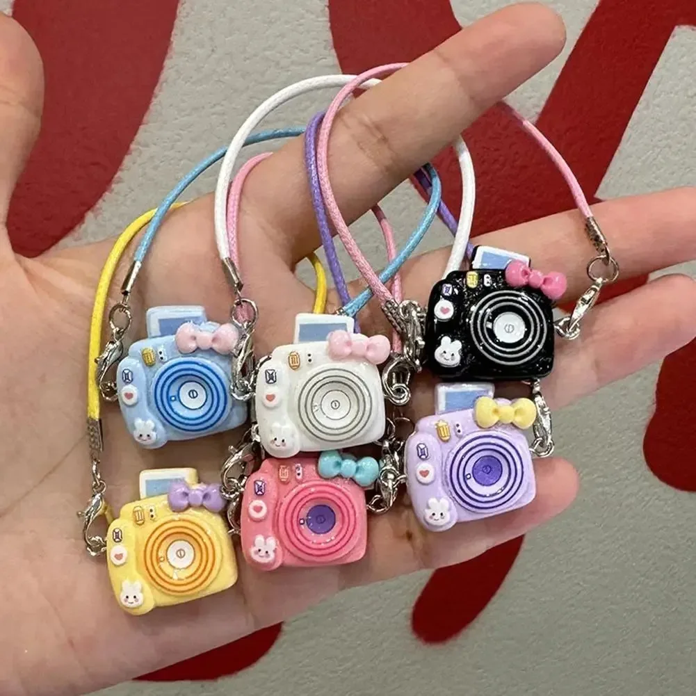 Cute Mini Camera Ornament For 17cm Labubu Plush Doll DIY Outfit Accessory Dollhouse Neck Wear Pendant