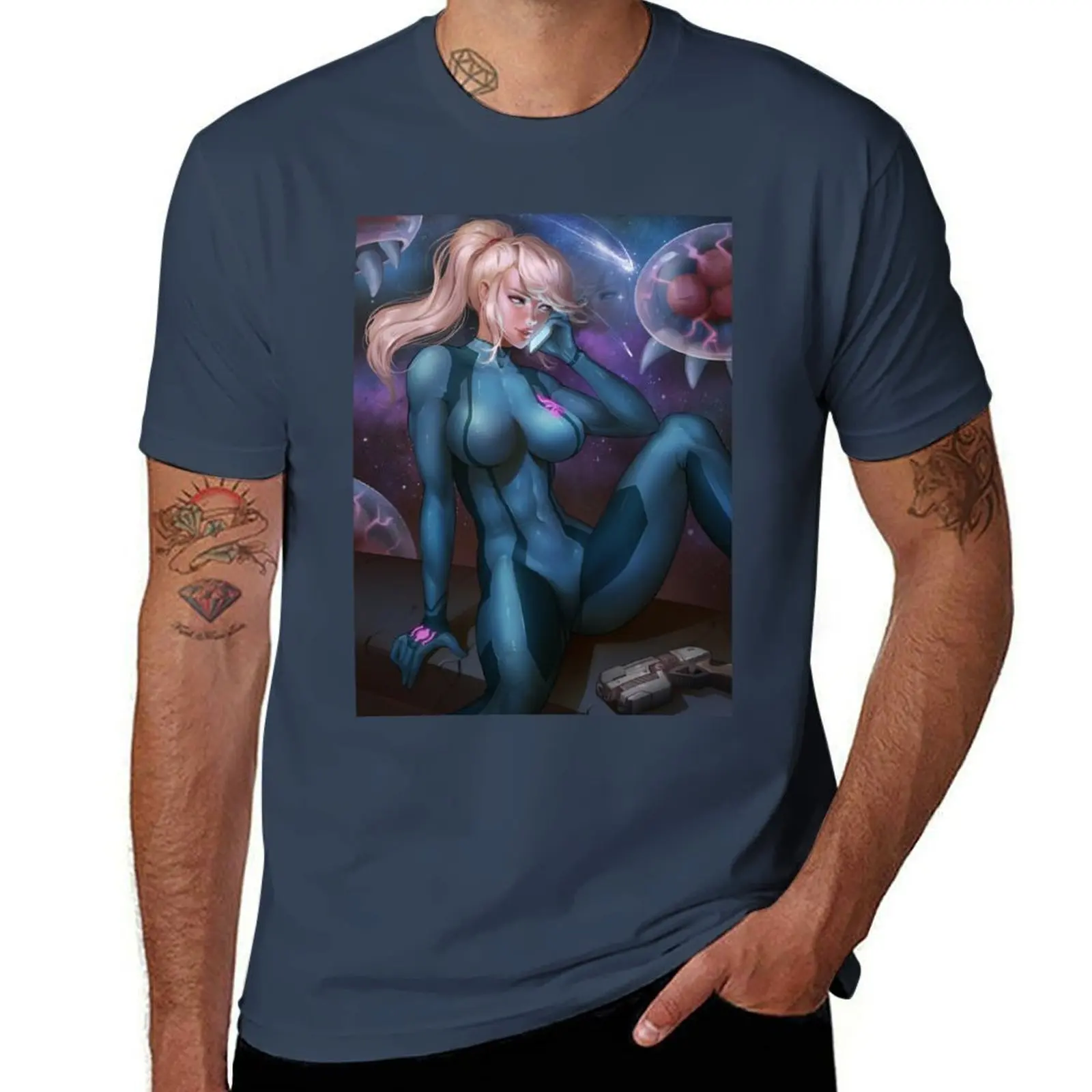 

Aran Samus T-Shirt Labor Work Casual T-Shirt