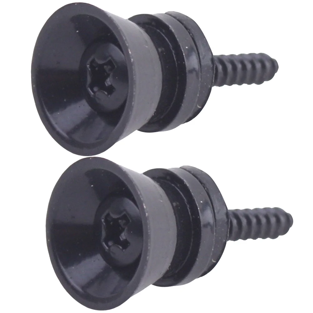 

2pcs Metal Strap Buttons For Electric Acoustic Bass Ukulele Anti-Skid Lock Buckle Strap Nail For Guitar Guitar Accessories