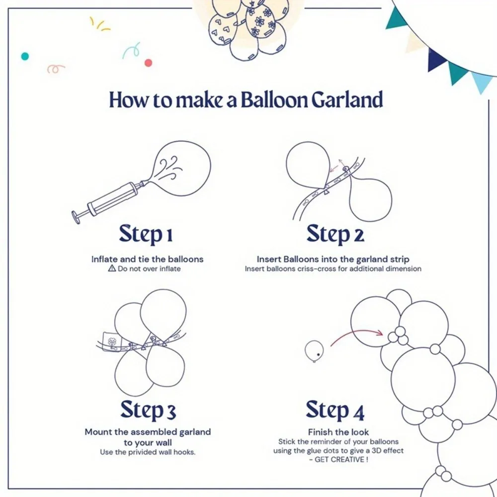 133PCS Snowball Balloon Garland Set - Blue, Purple and White for Winter Parties, Birthdays and Indoor/outdoor Decorations