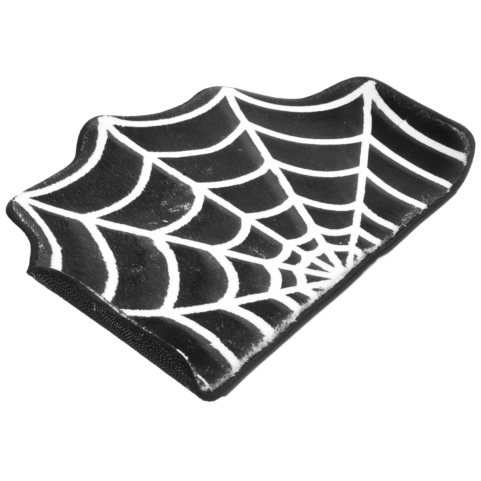 Tappetino da bagno di sicurezza tappetino tappetino antiscivolo tappetino da bagno di Halloween tappetino antiscivolo in fibra di polipropilene tappeti per macchine Spiderweb lavabile