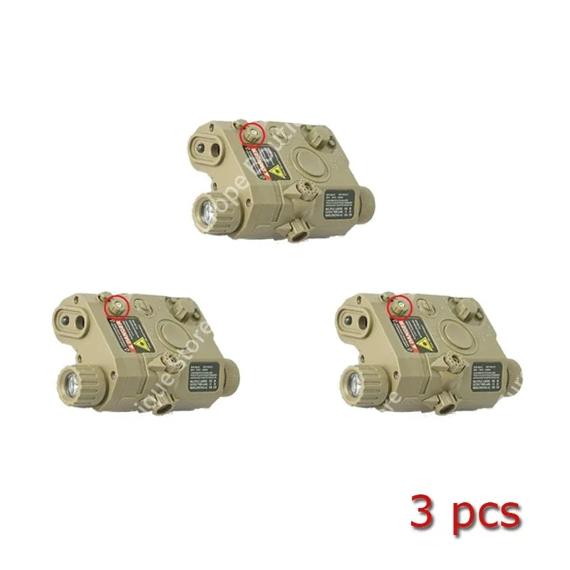PEQ15 Multifunktionale Laserbox-Taschenlampe: Passend für 20-mm-Schiene, für Spielzeug-Airsoft-Waffen, Jagd, CS und Spiel, Anzeige