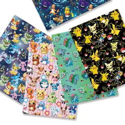 Pokemon Cartoon Fabric140*50cm Handmade Sewing Patchwork Quilting Baby Dress Home Sheet Printed Fabric Fabric Sewing Kids