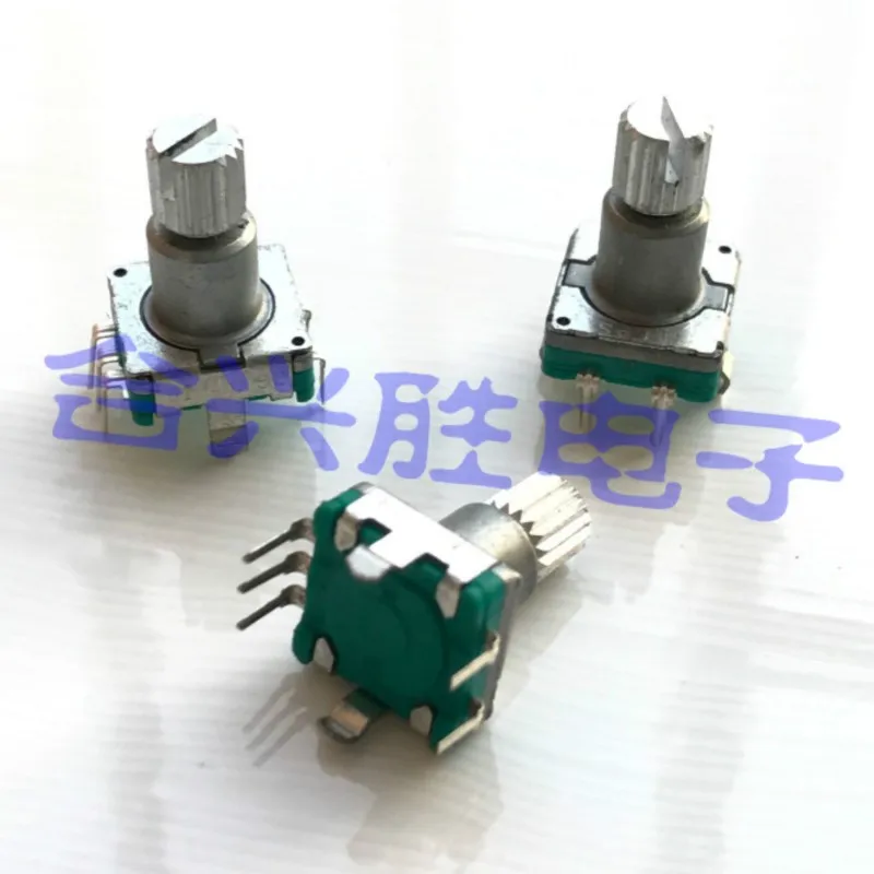 1PCS EC11 Encoder 30 Positioning 15 Pulses 3000 Car Navigation CD Audio Volume Switch Shaft Length 13MM