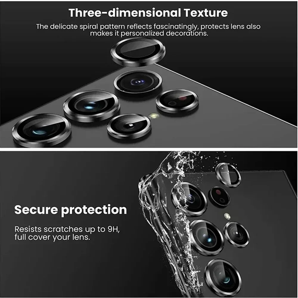 Metall-Kameraobjektivschutzglas für Samsung S25 S26 Ultra Plus Vollständiger Objektivschutz für Samsung S25 Ultra Glas