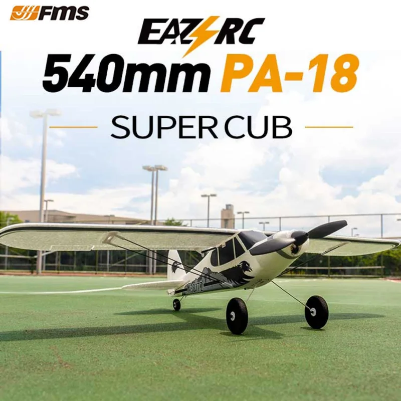 FMS 540mm PA-18 Mini Remote Controlled Toy Fixed Wing Electric Remote Controlled Aircraft Return Novice Practice Plane