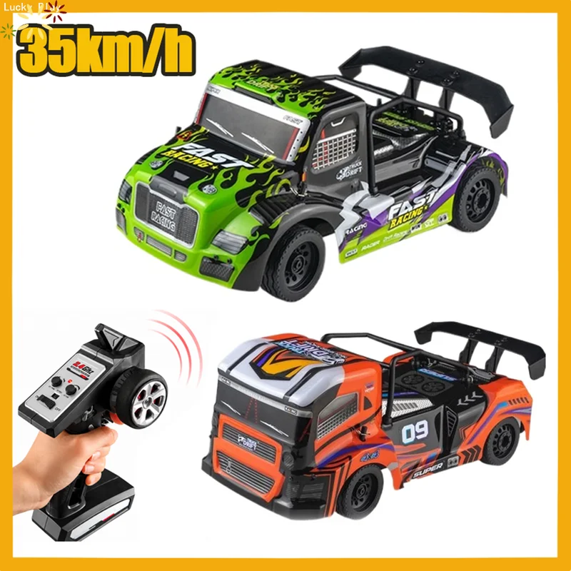 New 1/16 16304 16305 Rc Car 2.4g 4wd High Speed Brushled Motor Racing Drift Toys With Night Led For Kids And Adults Gift