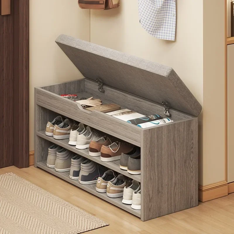

Household shoe cabinet and stool Simple and convenient for changing shoes, can be stored at the door