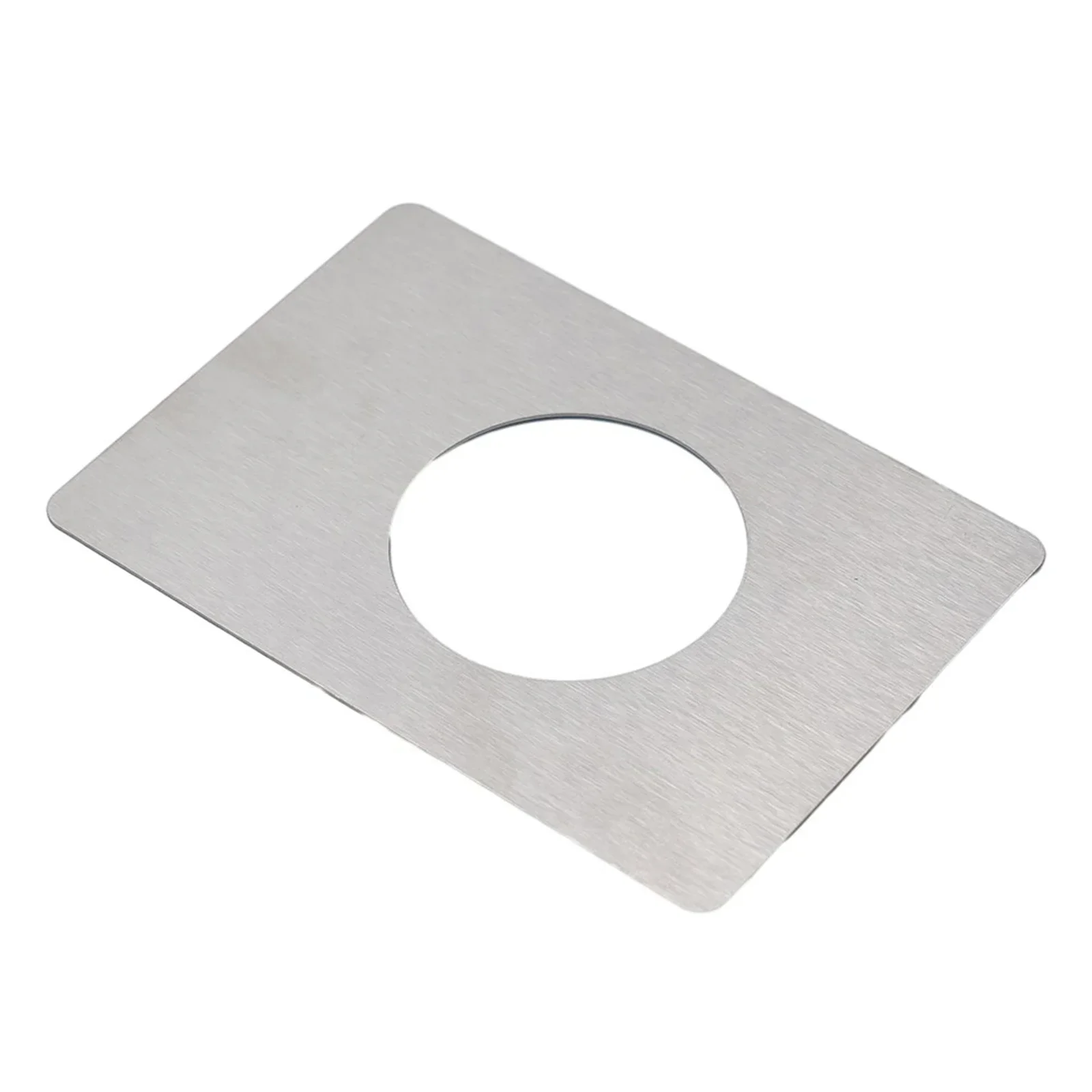 Tools Doors Lock Plate Deadbolt Door Knob Rust Resistant Silver Stainless Steel 2Pcs Rounded Corners High Quality