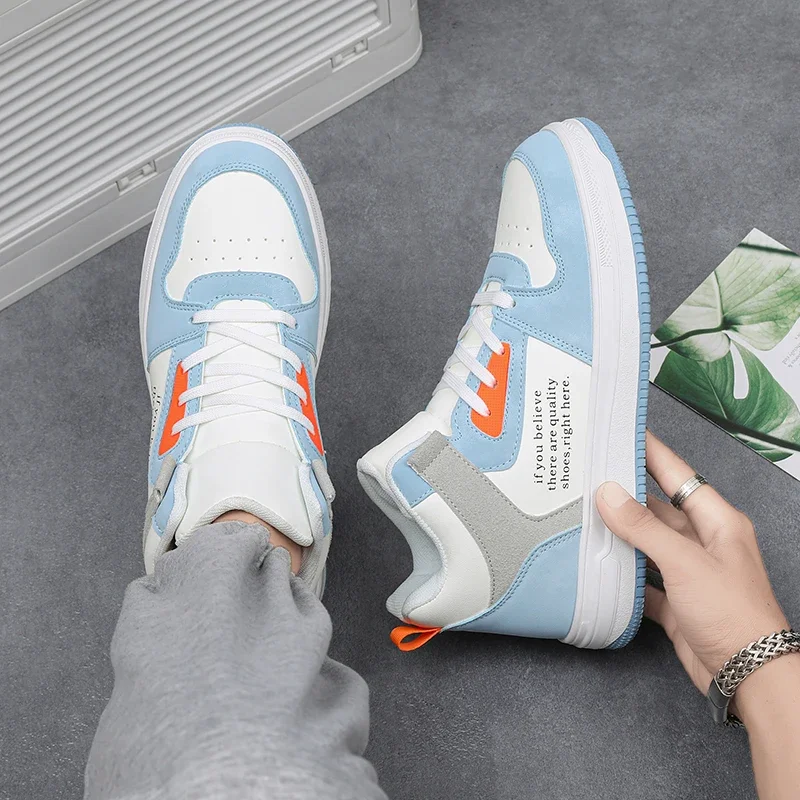 

Men's Plus Size 39-47 Casual Versatile Wear-resistant High Top Sports Shoes, Outdoor Hip-hop Men's Street Casual Board Shoes