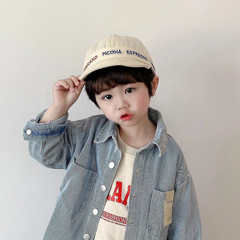 Autumn Baby Baseball Caps Letter Pattern Sun Hats For Kids Boys Girls Spring Summer Cotton Children Hats