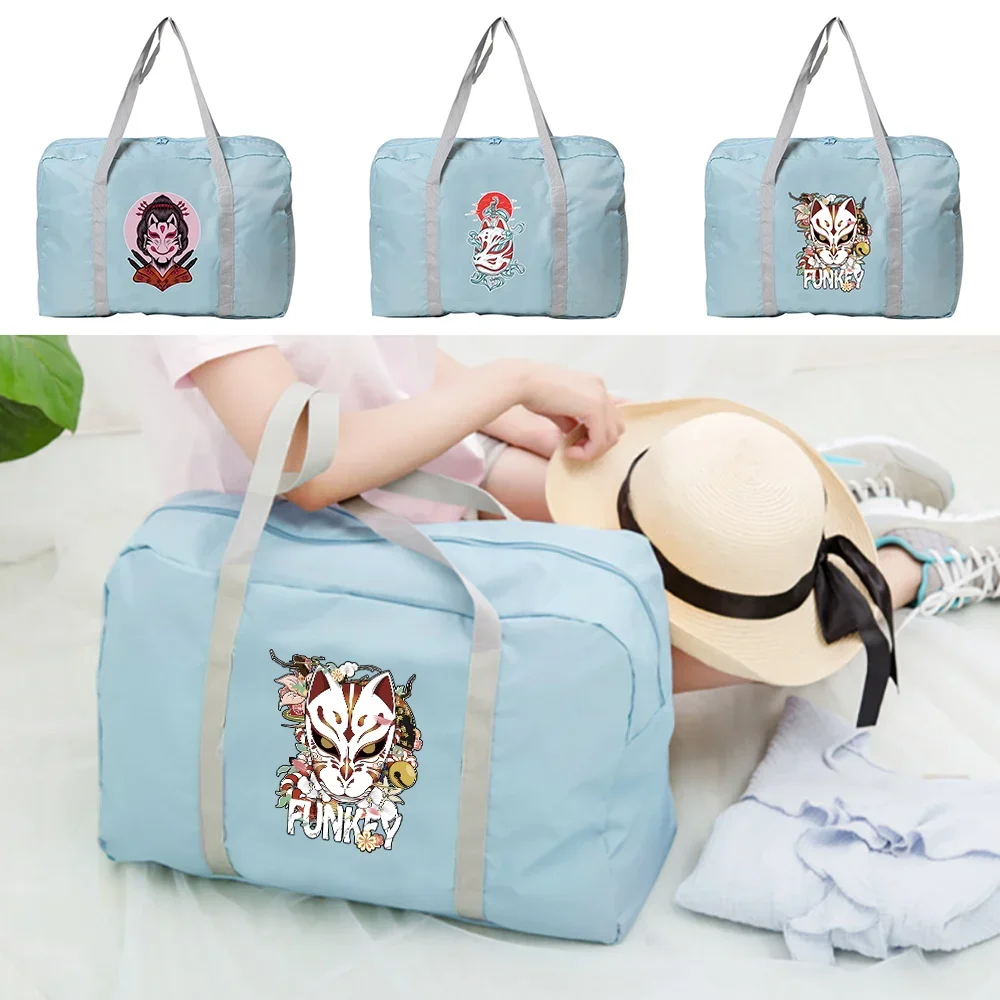 

Carry-on Luggage Travel Bag Organizers Duffle Weekend Bags Anime Printed Traveling Accessories Foldable Garment Storage Handbags