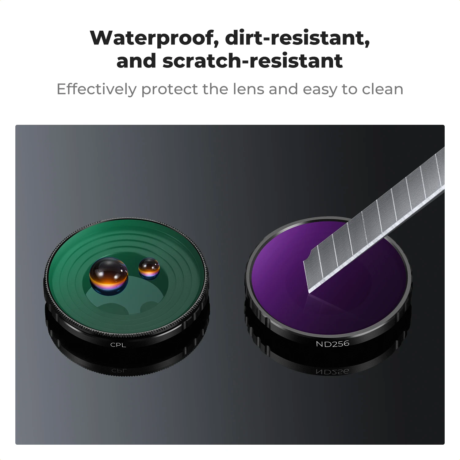 Комплект фильтров для дрона K&F Concept для DJI Osmo Action 5 Pro/Action 4 UV CPL ND8 ND16 ND32 ND64 ND256, набор фильтров для камеры Black Mist 1/4