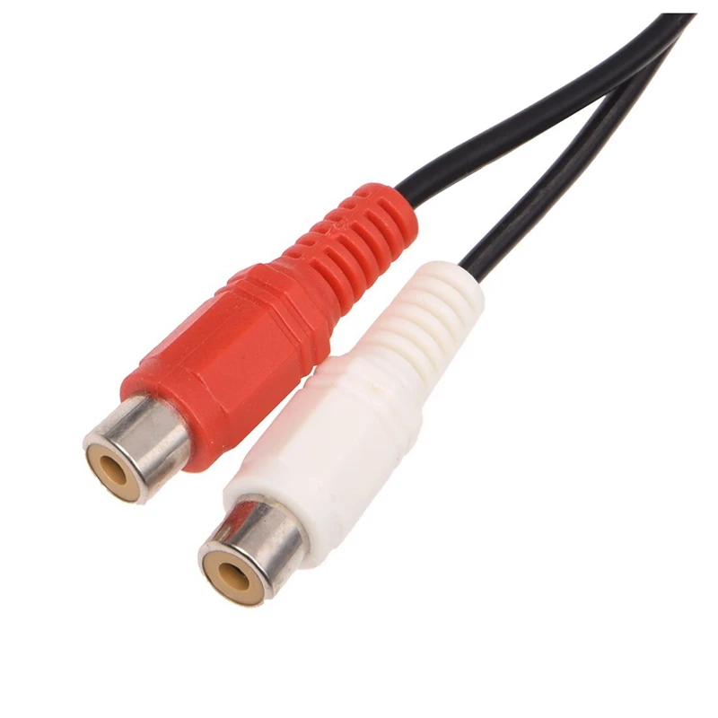 2 Stuks 3.5Mm Stereo Adapter Hoofdtelefoon Jack Naar 2 Rca Jack Adapter Audio Kabel, 3.5Mm Mannelijk Naar 2x Rca Vrouw