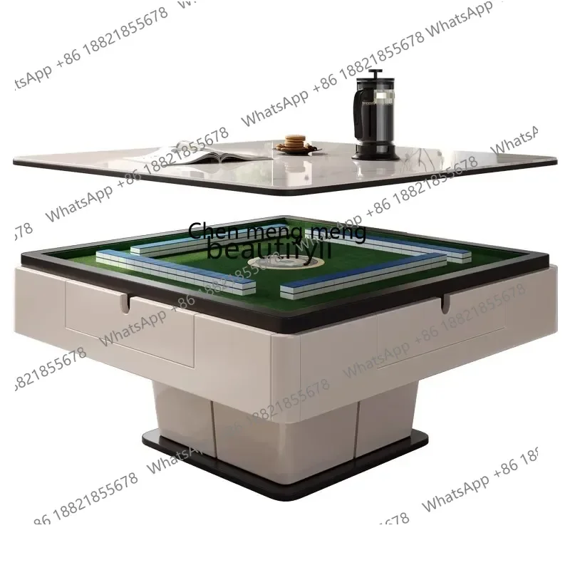 cc182American Tea Table All Solid Wood Retro Rectangular Four Drawers Living Room Coffee Table TV Cabinet Unit