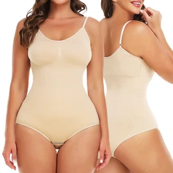 Women Slimming Bodysuits Shapewear Tops Tummy Control Body Shaper Spaghetti Strap Camisole Corsets  Leotards Bodycon Jumpsuit