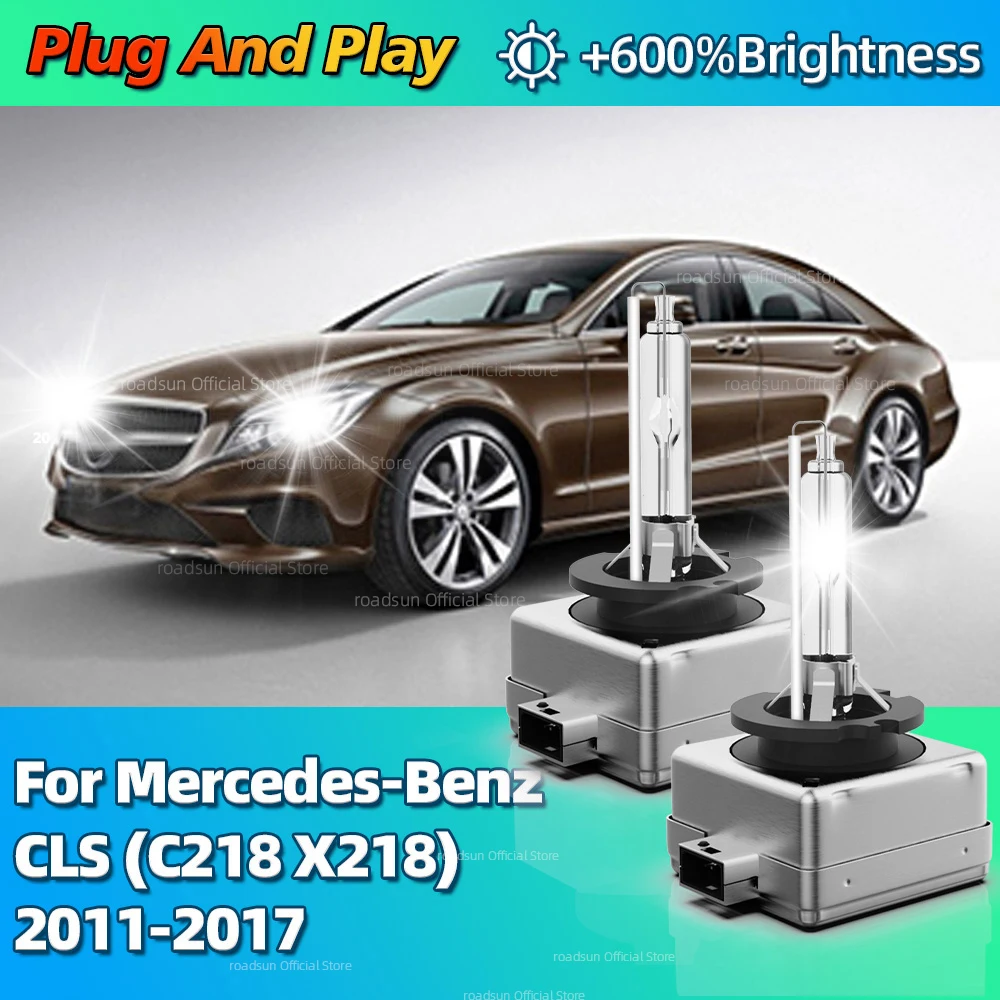 

2PCS HID Xenon Headlight 10000LM Bright Bulb HID Lamps For Mercedes-Benz CLS C218 X218 2011 2012 2013 2014 2015 2016 2017