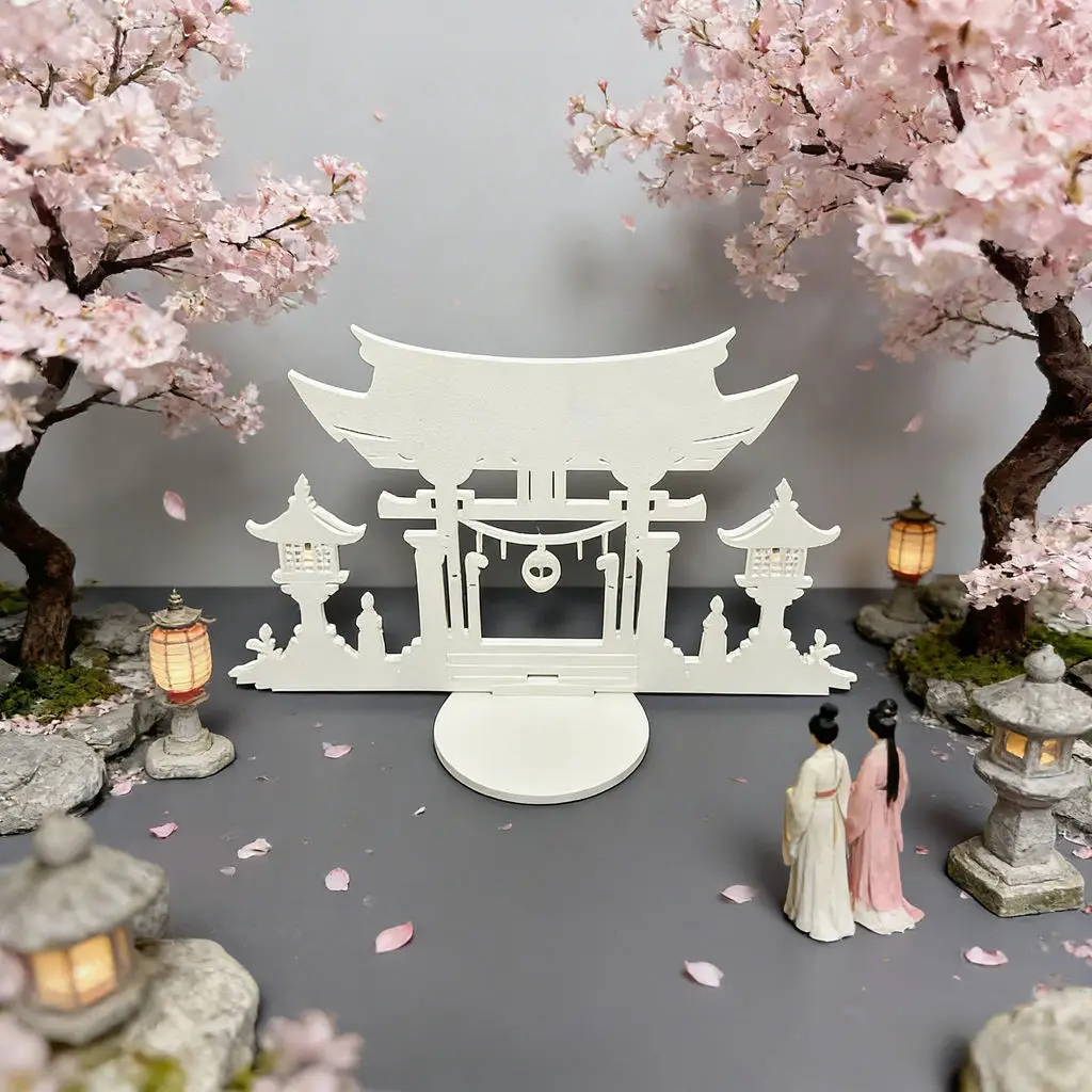 

Миниатюрный фон с японскими воротами Тории, азиатский стиль, аксессуар для диорамы, для кукольного домика и реквизита для фотосъемки