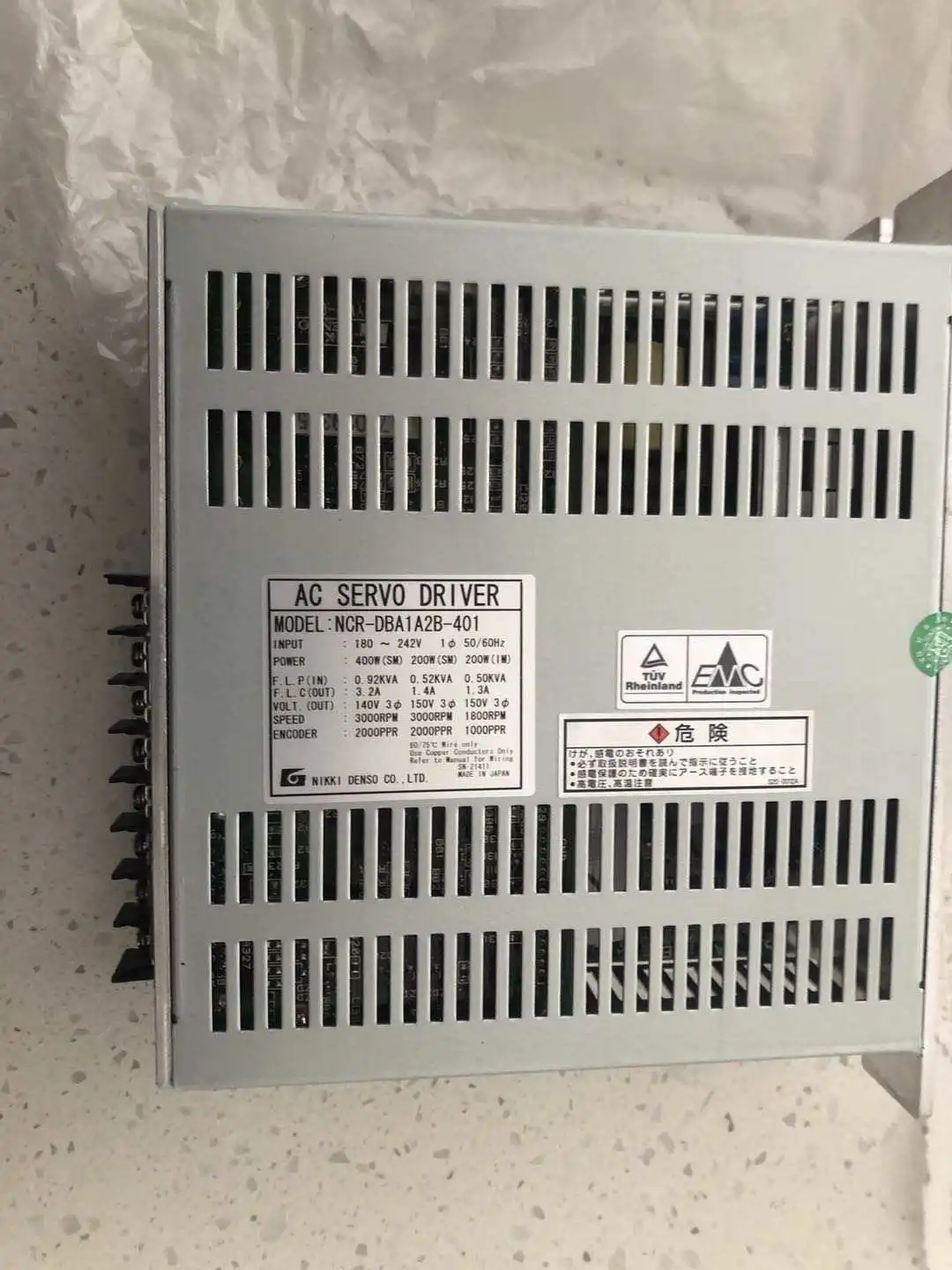 

TLF NCR-DBA1A2B-401 Original Used Servo Drive for Komori