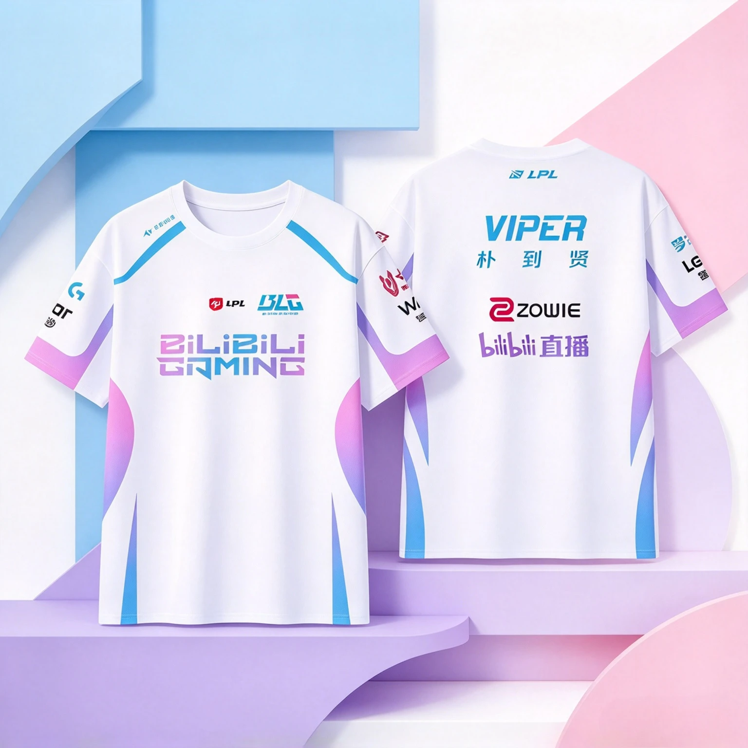League of Legends BLG Uniform Jersey E-sports T-shirt LPL Fans Game Supporter Tops Short Sleeve Tees for Family Matching Outfits