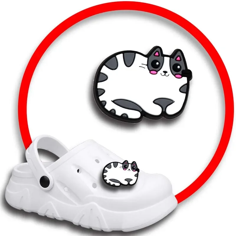 

Pet Cat Shoe Charms for Crocs Sandals Women Clogs Pins Shoe Decorations Accessory Men Badges Boys Girls Kids Shoes Accessories