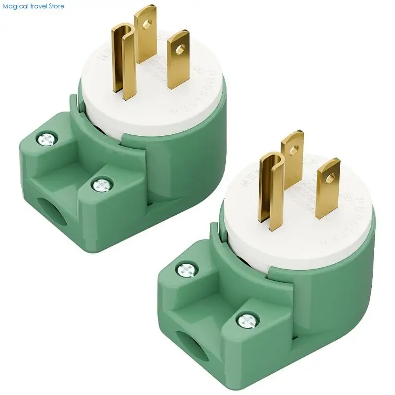 N2UB Design NEMA 5 15P Plugs 15Amp Rating For Space Saving Installation