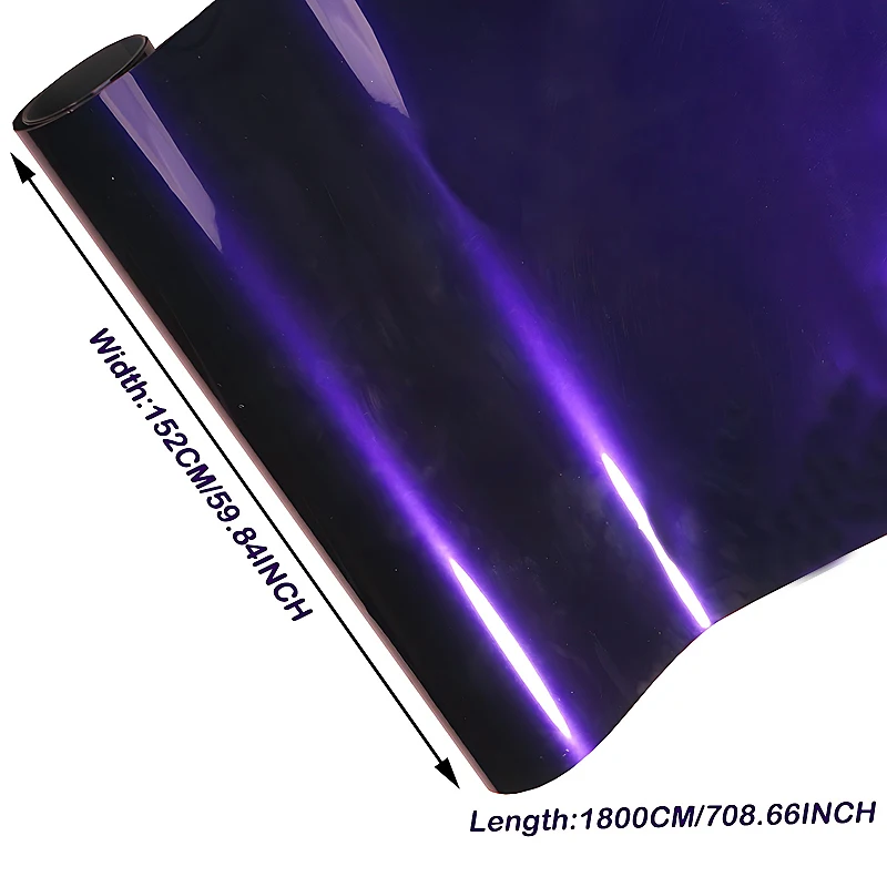 152CM*18M PET Super Glossy Metallic Midnight Purple Wraping Vinyl Wrap Sticker For Car Decals Motorcycle Sticker Car Sticker