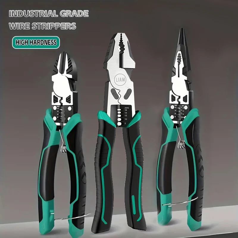 

Многофункциональные сверхмощные кусачки из сплава, диагональные игольчатые плоскогубцы, аппаратные инструменты, универсальный набор плоскогубцев для электрика