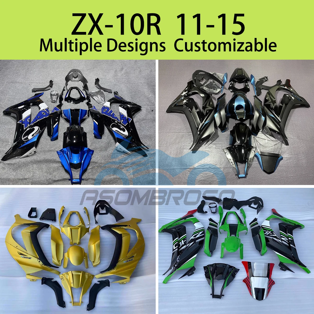 

New Style Fairings ZX 10R 11 12 13 14 15 Motorcycle Bodywork Fairing Kit for KAWASAKI ZX10R 2011 2012 2013 2014 2015