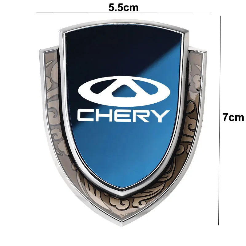 Car Sticker Emblems Side Shield Car Styling Logo Badge Auto Body Sticker For Chery Tiggo 8 Arrizo 5 pro gx 5x eQ7 tiggo 7 Pro