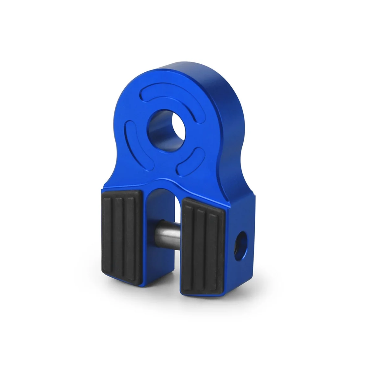 Blue Aluminum Mount Flat Connector 3/4 Inch Shackle Compatible with 3/8 Inch Diameter Steel and Synthetic Rope for Cars