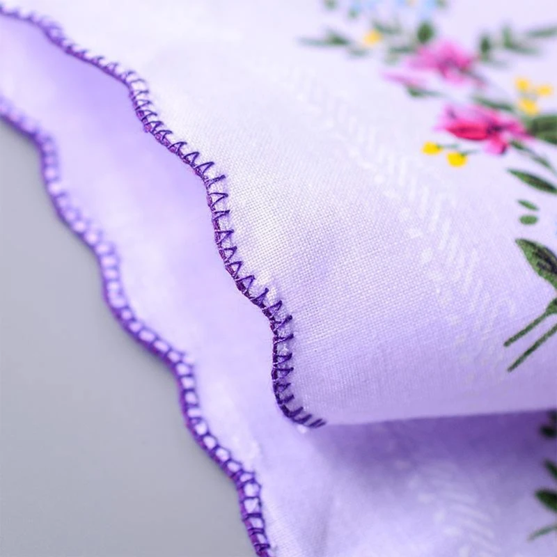 3 CÁI Cotton Nữ Hankies Thêu Ren Hoa Hanky ​​cho Mẹ Cô Dâu. Dropshipping