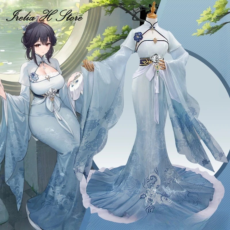 

Irelia H Azur Lane Chen Hai Косплей Костюм Ainme ROC Chen Hai сексуальное женское белье платье костюмы на Хэллоуин женские