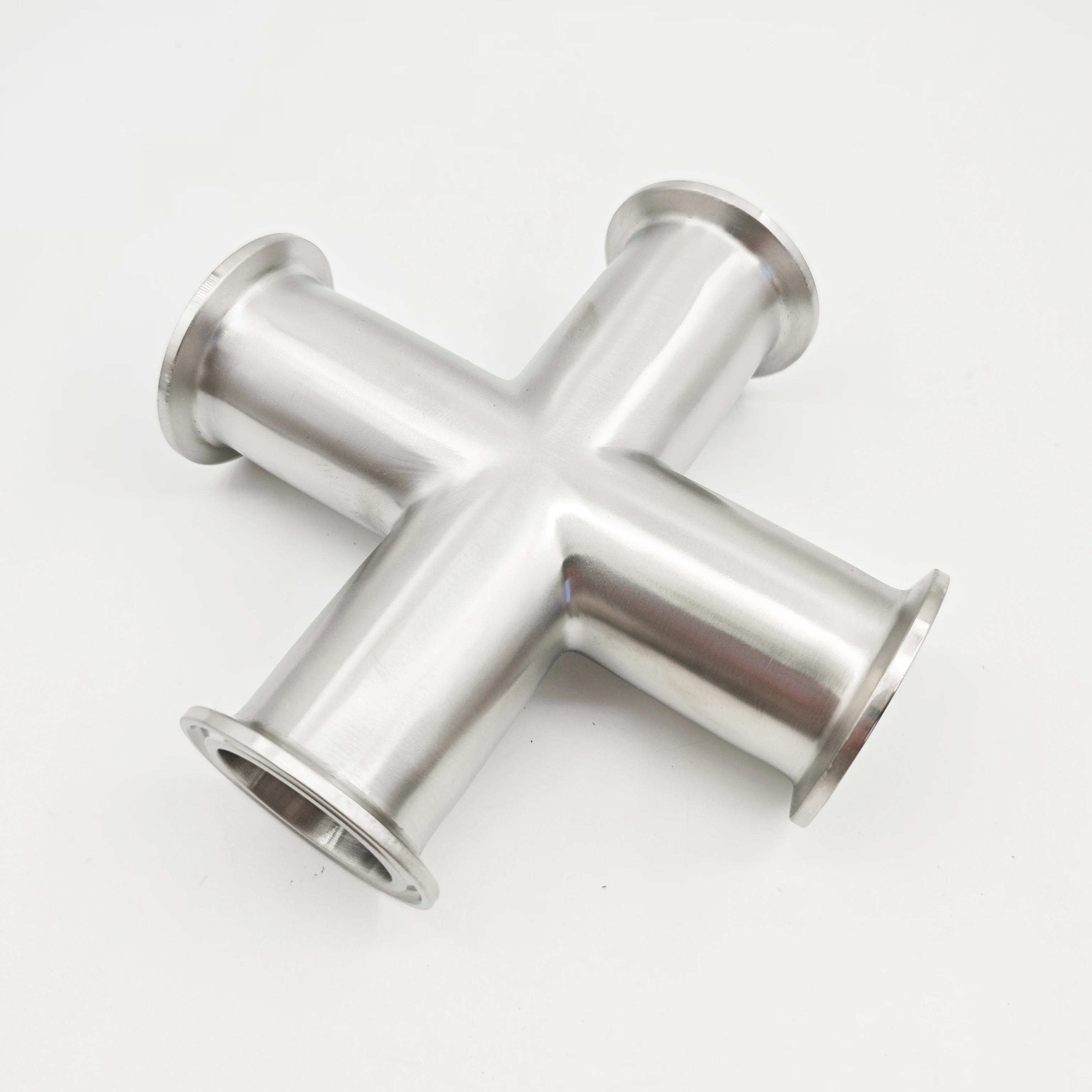 

Санитарный крестовый соединитель с тройным зажимом, равный диаметр, нержавеющая сталь 304/316L для пищевых напитков, фармацевтический диаметр 19 мм-51 мм