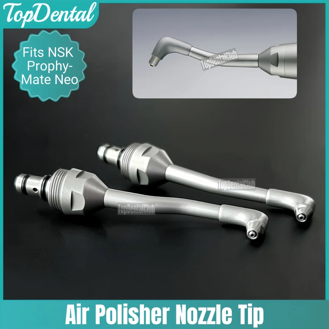 

Dental Air Polisher Nozzle Tip Head Fit NSK Prophy-Mate Neo System 90° 120° Angles Compatible Set Replacement Tip
