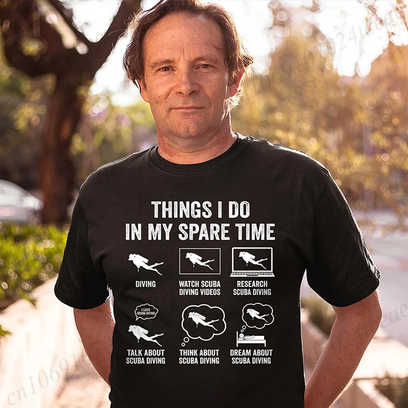 Scuba Diving Lover Shirt for Him, Scuba Diver T-shirt for Men, Dad Swimming Men's Gift, Funny Husband Dad Grandpa Tee From Wife