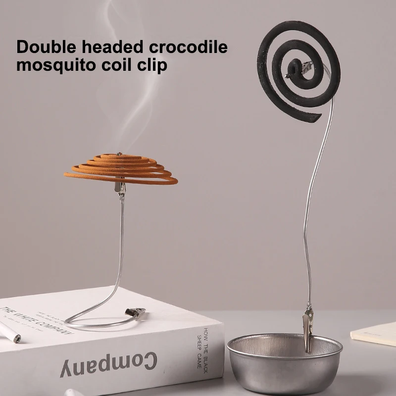 Stainless Steel Multi-function Ash Tray BaseMosquito Coil Mosquito Coil Holder With Tray Mosquito Repellent